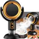 Portable Range Hood for Kitchen Cooking, USB Rechargeable, Desktop Kitchen Exhaust Fan with 2 Speed for Indoor & Outdoor RV BBQ, Hot Pot Camping, (Gold)