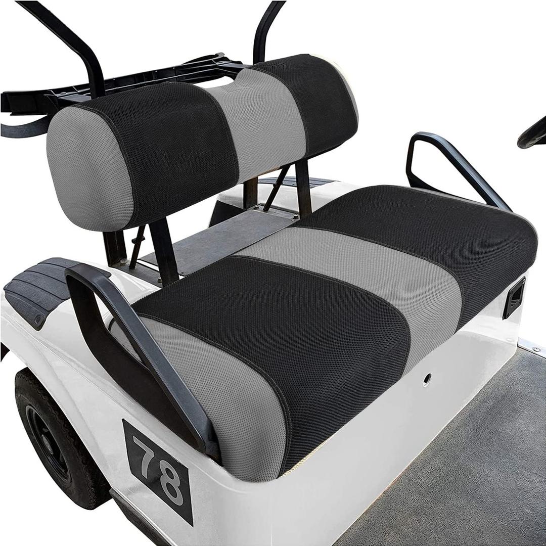 YUWEIDG0769 Universal DS Golf Cart Seat Covers Dress UP Older Golf Cart Durable Breathable Material Fit for Club Car DS, Easy to Install, Club CAR DS Front Seat Covers (Gray)