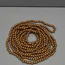 One Holiday Way 18-Foot Long Rustic Metallic Gold Wood Bead Garland Christmas Tree Decoration - Vintage Style Wooden Elegant Farmhouse Winter Home Decor