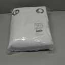 NICETOWN 100% Blackout Window Curtain Panels, Cold and Full Light Blocking Drapes with Black Liner for Nursery, 84 inches Drop Thermal Insulated Draperies (White, 2 Pieces, 52 Wide Each Panel)