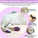 SCENEREAL Dog Paw Protector Anti-Slip Grips to Keeps Dogs from Slipping On Hardwood Floors, Best for Summer Hot Pavement, Dog Shoes Booties Socks Replacemen M 36 Pieces (M: 1.7"x1.5"(L*W), Gray & Purple & Pink 36pcs 9sets)