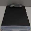 Sunnyclip Clipboard with Storage & Calculator, [20% Thicker] Heavy Duty Plastic Clip Board, Large Capacity Letter Size Side Opening Nursing Slimcase with Pen Holder|Smooth Writing Office Supply