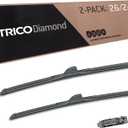TRICO Diamond 26" + 24" Super Premium Automotive Replacement Windshield Wiper Blades (Set of 2), Passenger and Driver Side All-Weather Beam Wiper Blades for Select Vehicle Models (Item #25-2624)