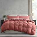 Nestl Pink Clay Duvet Cover King Size - Soft Prewashed King Duvet Cover Set, 3 Piece, with Zipper Closure, 1 Duvet Cover 104x90 inches and 2 Pillow Shams