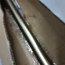 Heavy Duty Curtain Rods, 1 1/8 Inch Diameter Single Curtain Rod 36-72Inch(3-6ft) Extendable Length with End Caps Adjustable Modern Brackets-Warm Gold