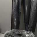 Bar Stools Set of 4 Metal Bar Stool Counter Height Black, Modern 30" Bar Chairs Without Back,Wooden Seat Bar Stool Counter Height