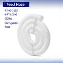 9-100-3102 6 Ft Cuffless Feed Hose for Polaris 360 Pool Cleaner, 3 Pack | 11/2" Diameter HeavyDuty Corrugated Replacement Hose for 360 VacSweep PressureSide Inground Pool Cleaner Parts