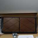 DEANIC 3 Tier Foldable Storage Shelves with Wheels, Kitchen Appliance Stand, Freestanding Metal Wire Shelf Rack, No Assembly Organizer Rolling Cart for Garage, Basement, Pantry (Black)