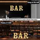 BAR LED Marquee Letter Lights, BAR Sign Light Up Decor for Home, Battery Operated Warm White Small LED Alphabet Lamp for Bar, Home, Party Decor