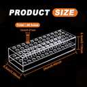 Acrylic Pen Display Holder - 48-Slots 12mm Stand for Art Paint Brush, Makeup Brush - Clear Pencil Display Rack for Desk