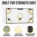 PodiuMax Soccer Goal Target Net with Highlighted Scoring Zones, 12x6ft