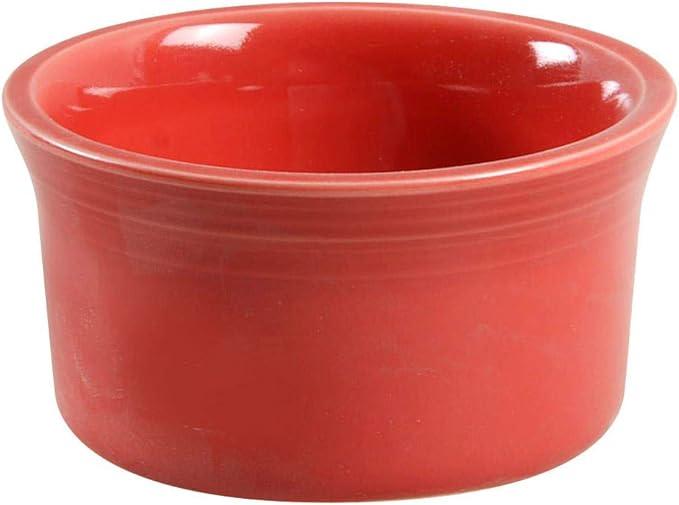 Pack of 2 Fiesta Peacock 568 4" x 2" Ramekin, Scarlet