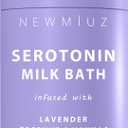 Creamy Coconut Lavender Milk Bath Soak Powder Moisturize Skin Calm Vanilla Luxury Spa Salt Destress Relaxation Gift for Women Perfect Stocking Stuffer