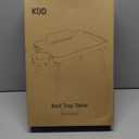 KDD Bed Tray Table with Folding Legs,Breakfast Tray with Removable Cup Holder & Phone Tablet Holder,Foldable Lap Tray for Bed, Sofa,Laptop Desk,Working,Snack, Kitchen Serving Tray,TV Table,Reading