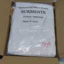 Surmente 2 Pack White Table Skirt, 14ft Polyester Tablecloth for Weddings, Banquets, or Restaurants