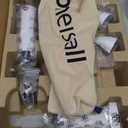 Oneisall Dog Grooming Vacuum, Pet Grooming Vacuum with Clipper Nail Grinder, 1.5L Dust Cup Dog Deshedding Brush with 7 Tools for Shedding Pet Hair, Home Cleaning(Gray)