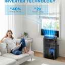 Midea Duo 14,000 BTU (12,000 BTU SACC) High Efficiency Inverter, Ultra Quiet Portable Air Conditioner, Cools up to 550 Sq.Ft., Works with Alexa/Google Assistant, Includes Remote & Window Kit, 2026 New