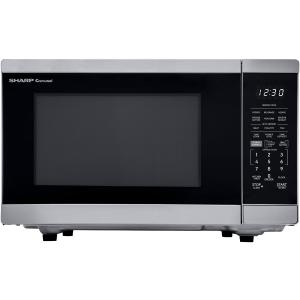 SHARP Countertop Microwave Oven Compatible with Alexa Orville Redenbacher's Certified with Removable 12.4" Carousel Turntable, 1000 Watt, 1.1 Cubic Feet, Stainless Steel