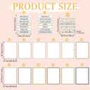 Dispowreath 114 Pcs Science Fair Board Supplies 60 Trim Scalloped Poster Boards 48 Presentation Subtitles 6 Project Titles for Classroom Display Boards(Boho Style)