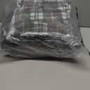 48 Pcs Winter Beanie Hat Glove Scarf Set Bulk Fleece Windproof Ski Glove Plaid Scarves Warm Beanie Cap for Women Men Homeless (Fashion)