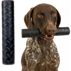 Monster K9 Virtually Indestructible Stick Dog Toy - Lifetime Replacement - Durable for Aggressive Chewers - Safe Non-Toxic Natural Rubber - Chew Tug Fetch - Tough Heavy Duty -, USA Made, 9" x 2"