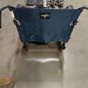 Medline Durable Folding Steel Transport Wheelchair with 12-Inch Wheels, 19-Inch Seat Width, Gray Frame, Microban, Teal Upholstery