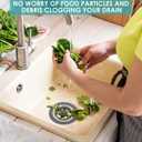 3 in 1 Kitchen Sink Stopper and Strainer Combo, Pop Up Stainless Steel Kitchen Drain Strainer, Anti-Clogging Sink Strainer Basket with Handle for Standard 3-1/2 inch Drain, 1Pack