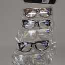 CCVOO Reading Glasses for Women/Men, Eyeglasses, Blue Light Readers for Women/Men, Computer Eye Glasses, Cheaters (2 Black/ 2 Transparent/ 1 Turtle) +1.25