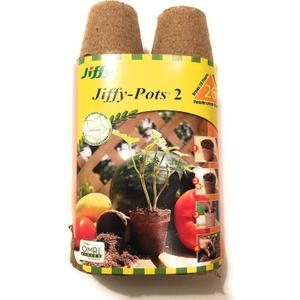 Jiffy-Pots Organic Seed Starting 2" Biodegradable Peat Pots, 19 Pack