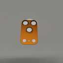 Hoerrye for iPhone 17 Pro Camera Lens Protector - [12FT Shatterproof Military Grade] [Strong Adsorption] Top 9H+ Tempered Glass Camera Screen Full Protective Cover Case Friendly,Cosmic Orange