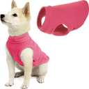 Gooby - Stretch Fleece Vest, Pullover Fleece Vest Jacket Sweater for Dogs, Pink, Medium (Medium Length (11.5"))