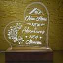 House Warming Gifts Dimmable Night Light Unique Housewarming Gift Idea for New Home Apartment Newlywed Couple Realtor Closing Gifts Family Friends Women Men