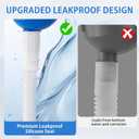 ONEDONE Urinals for Men - Portable Urinal for Men Spill Proof Nighttime Men's Urinal Bottle Male Pee Bottle Urine Bottle 68 OZ for Hospital Home Camping Car Travel 45" Long Hose with Lid (Blue)