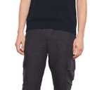 Vince Men's Sunfaded S/S Polo (Black, XL)