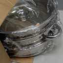 Steamer for Cooking, 5.0 Quarts Stainless Steel Steamer Pot, 3-Tier Food Steam Pots with Lid for Cooking Vegetables, Seafood, Soups, Stews and Pasta (11" - 2+1 tier)