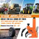 Manual Tire Bead Breaker with Rubber Pad, 38"-42" Tires Changer Tool, Heavy-Duty Tire Repair Tool for ATV, Golf Cart, Trucks, Bus, Motorcycles, Tractors and More Cars