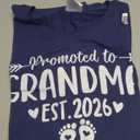 Soon to Be Grandma 2026 Promoted to Grandma Est 2026 T-Shirt M