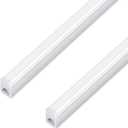 3FT LED Shop Light, 15W 1500lm Super Bright 6500K, Linkable T5 LED Fixture and Under Cabinet Lights, Corded Electric with Built-in ON/Off Switch (2 Pack)