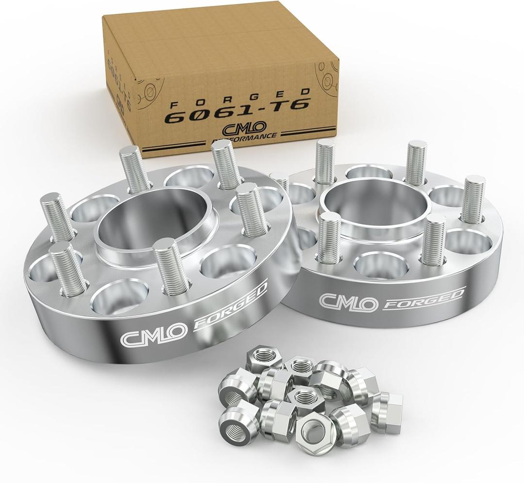 Customadeonly 6x139.7 (6x5.5) Forged Wheel Spacers 1.25" (32mm)  2-Pack Hubcentric 77.8mm Bore  M14x1.5 Studs  Fits Ram 1500 (20192022), Titan XD, Armada, Wagoneer, QX80  Trim Studs if Needed