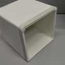 Tissue Box Cover Square Resin Tissue Holder for Home Decor, Hand Carved Beige Leather Cube Tissue Box Holder – 5.5 Inch Heavy Duty Luxury Tissue Box Case for Bathroom, Living Room, Office, Cream