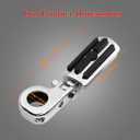 1.25" Highway Footpegs, Adjustable Footrest Mounting P-Clamps Compatible with Harley Sportster Touring Softail Dyna Honda Kawasaki Suzuki Yamaha with 1-1/4" Engine GuardChrome