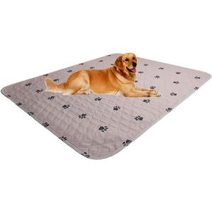 Washable Dog Pee Pads with Puppy Grooming Gloves,Puppy Pads,Reusable Pet Training Pads,Large Dog Pee Pad,Waterproof Pet Pads for Dog Bed Mat,Super Absorbing Whelping Pads (36x72 Inch (Pack of 2))
