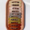 Lemeilleur 10 Pieces 3.2 Inch Big Oval Shape Women Hair Clips Metal Acrylic Resin No Slip Hair Barrettes for Girls Women Hair Styling Hair Accessories