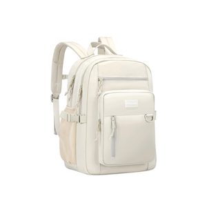 WINDARS Backpack for School Cute Aesthetic Beige Backpack Girls Student Bookbag Women Travel Lightweight Book Bag