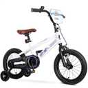 KRIDDO 14-16 Inch Kids Bike for Ages 3–8, Boys and Girls Bicycle with Removable Training Wheels, Bicycle for Kids with Hand Brake & Coaster Brake, Adjustable Height, DIY Name Plate, 14 Inch White