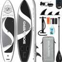 SOLAVERO 10'6"/11’×33” Inflatable Stand Up Paddle Board Supports 450/500LB