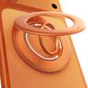 TORRAS 2025 Flagship Magnetic Phone Grip Ring Holder Kickstand [2-Sided Magnetic] [360 Rotation] Fit for MagSafe Accessories for iPhone 17 16 15 14 13 12 11 Samsung, Google, Orange