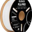 ELEGOO PLA PRO Filament 1.75mm White 1KG, 30-250mm/s Printing Speed Improved Rigidity 3D Printer Filament Dimensional Accuracy +/- 0.02mm, 1kg Spool (2.2lbs)