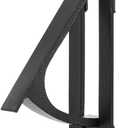 1 Pack Pocket Door Edge Pull, Matte Black, 4", Flush Mount Pocket Door Pull Handles, Pocket Door Hardware