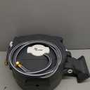 Retractable Garden Hose Reel 1/2 in x82 ft, Garden Water Hose Reel with 7- Function Sprayer Nozzle, Any Length Lock/Automatic Slow Return System,180 Swivel Bracket (Gray-white)